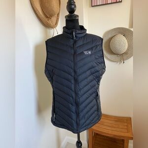 Mountain Hardwear Black Chevron Quilted Vest